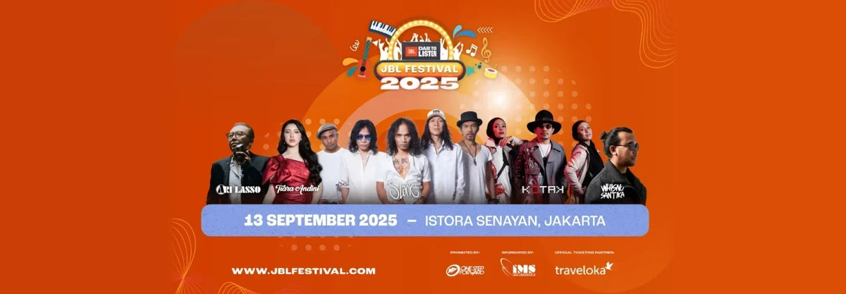 Festival Musik Paling Seru Tahun Ini! JBL Festival “Dare To Listen” 2025 Hadirkan Slank, Ari Lasso, Tiara Andini, & Banyak Lagi!