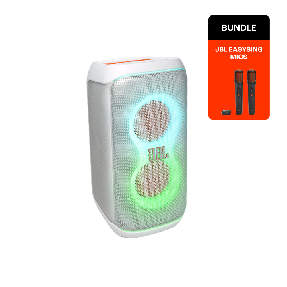 JBL PartyBox Club 120 White with Easysing Mics