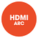 Single cable connection with HDMI ARC