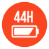 Up to 44 hours of music playback