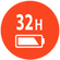 Up to 32 hours of playtime, plus speed charge