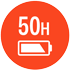 50-hour battery life
