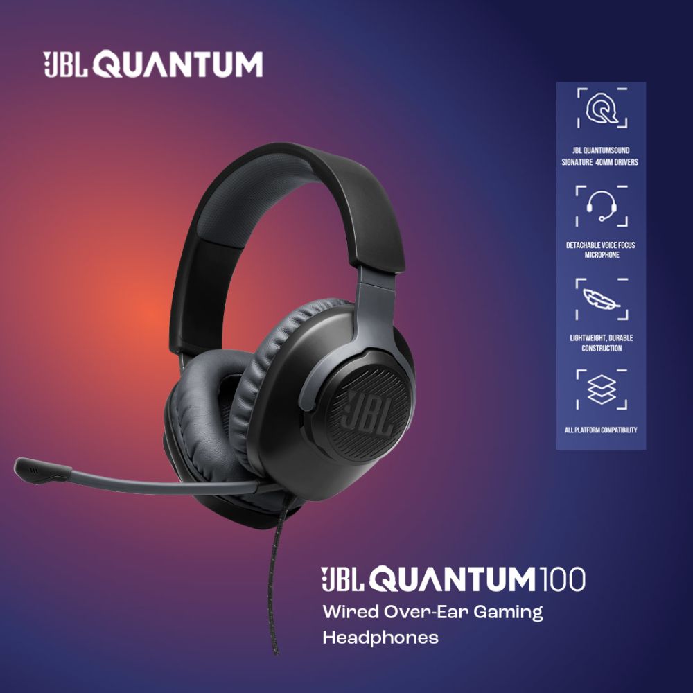 Buy jbl quantum 100 wired gaming headset jbl online store id