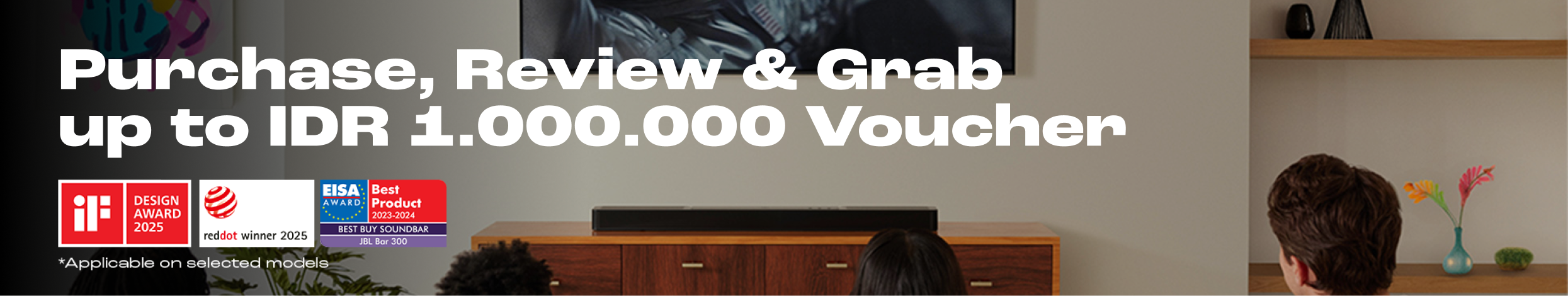 Purchase, Review & Grab up to IDR 1.000.000 Voucher