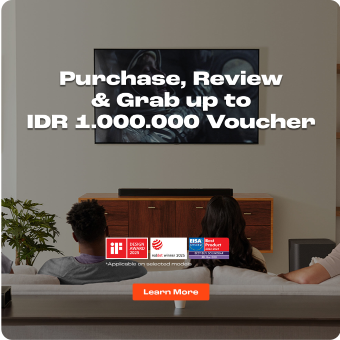 Purchase, Review & Grab up to IDR 1.000.000 Voucher