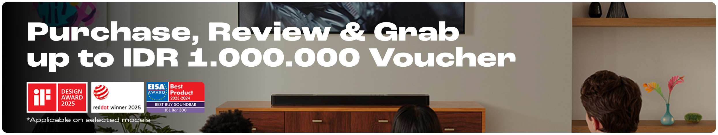 Purchase, Review & Grab up to IDR 1.000.000 Voucher