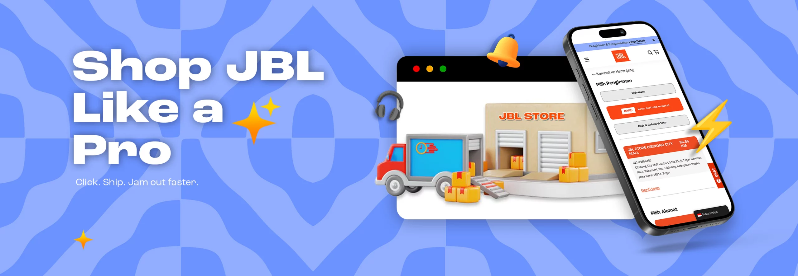 Shop JBL Like a Pro: Deliver from nearest JBL Store now available in Jabota area