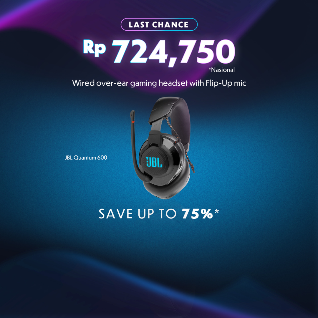 LAST CHANCE: Rp. 724,750 *Nasional—Wired over-ear gaming headset with Flip-Up Mic—SAVE UP TO 75%*