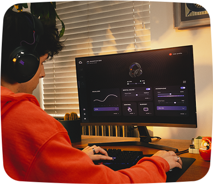 JBL Quantum Spatial Sound didukung oleh JBL Quantum ENGINE