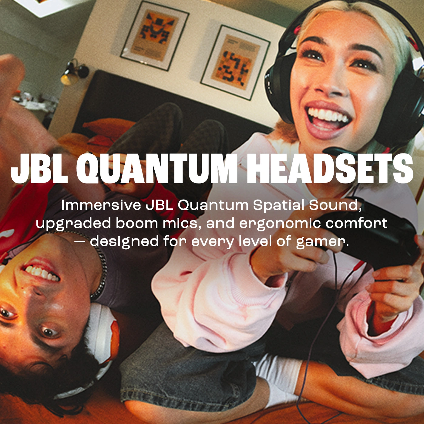 JBL QUANTUM HEADSETSLAST CHANCE: Rp. 724,750 *Nasional—Wired over-ear gaming headset with Flip-Up Mic—SAVE UP TO 75%* JBL QUANTUM HEADSETS